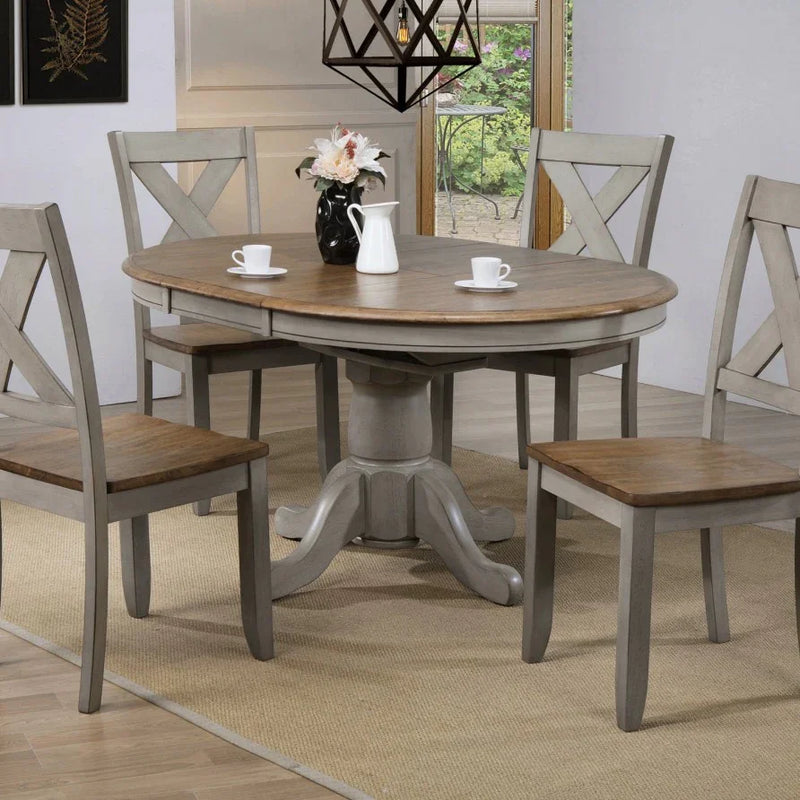 Pacifica Barnwell Pedestal Table Set - Woodcraft Furniture