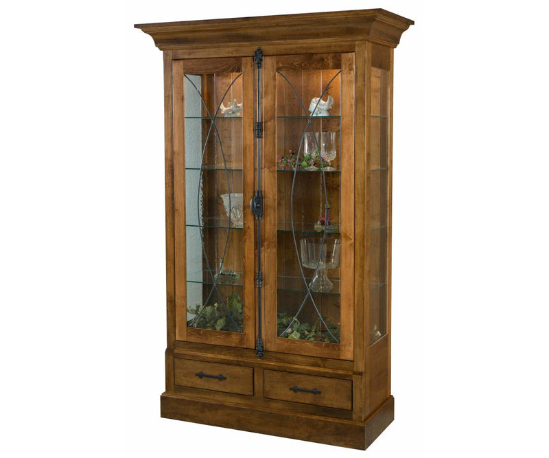 Barstow Curio - Woodcraft Furniture