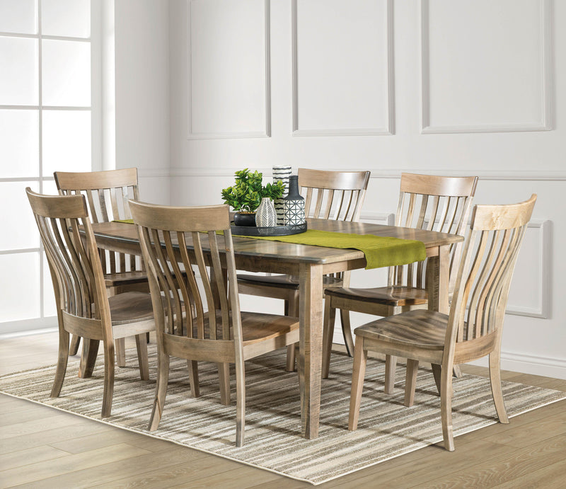 Boat Shaped Leg Table - Woodcraft Furniture
