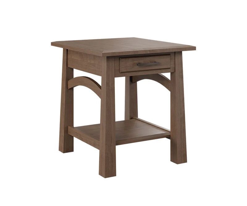 Bow Madison End Table - Woodcraft Furniture