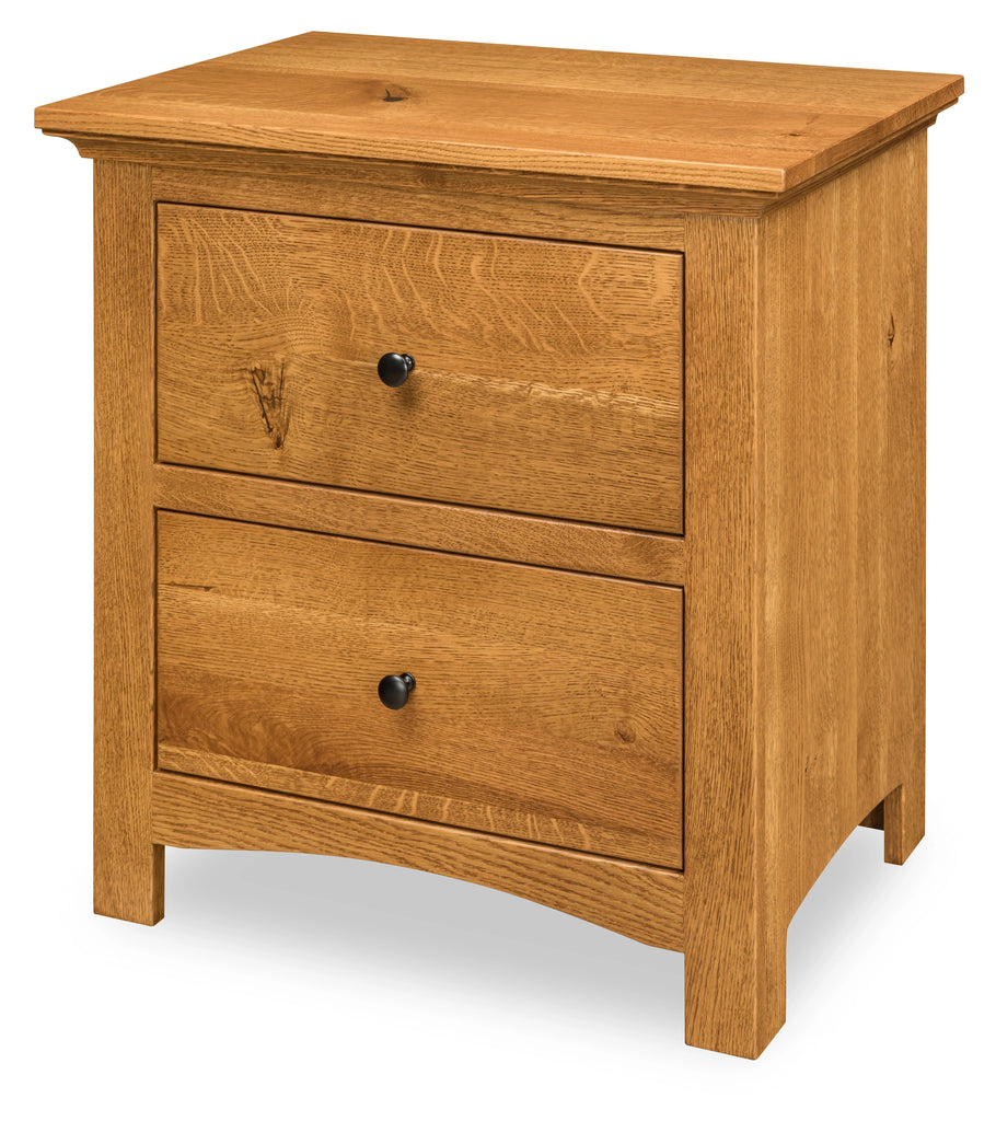 Canton 2 Drawer Nightstand - Woodcraft Furniture