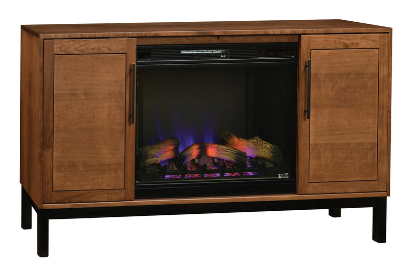 Cooper TV Console w/ Fireplace - Woodcraft Furniture