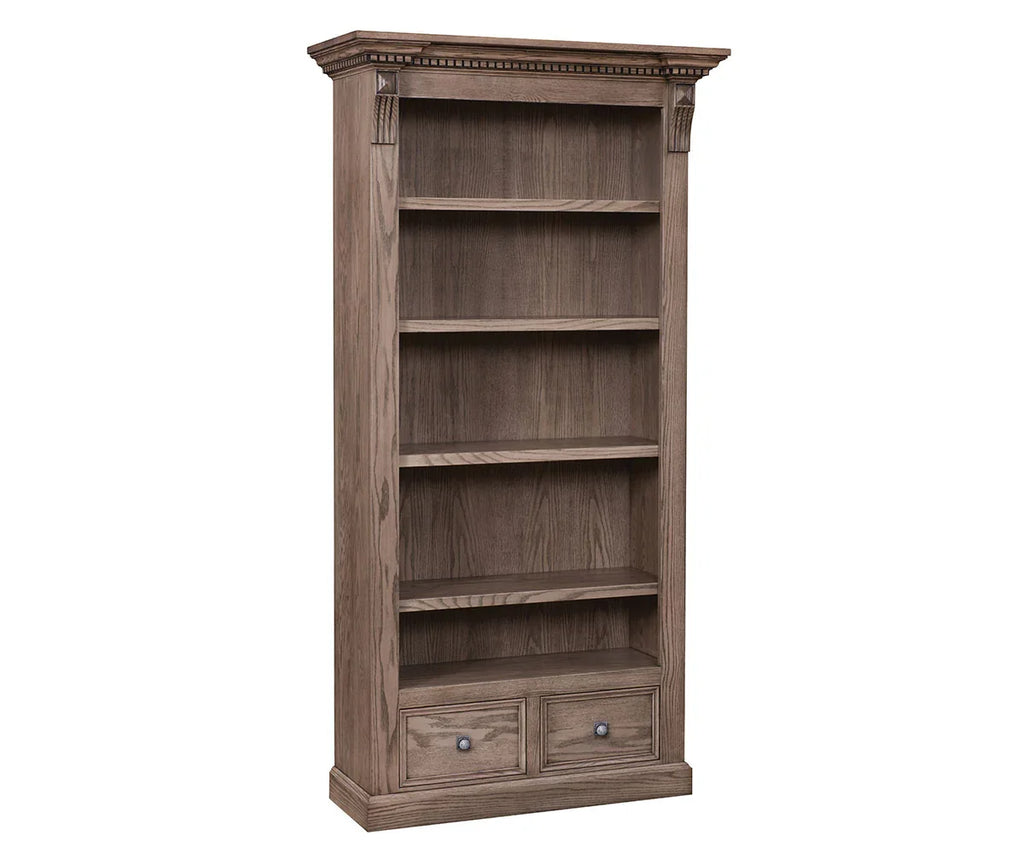 Grand Manor Bookcase - Woodcraft Furniture