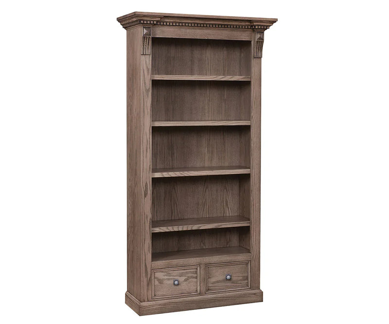 Grand Manor Bookcase - Woodcraft Furniture