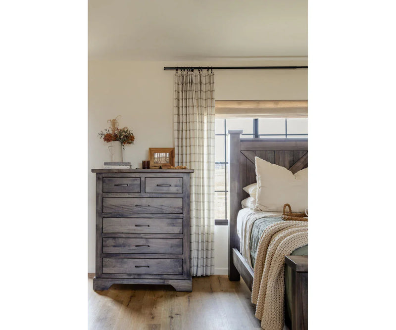 Kimberley 6 Drawer Tall Chest - Woodcraft Furniture
