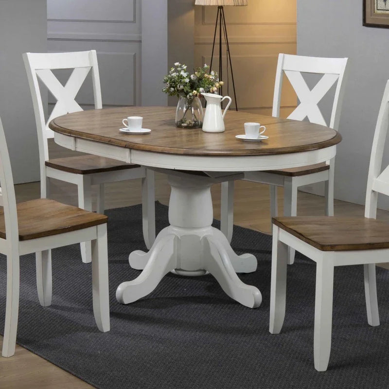 Pacifica Barnwell Pedestal Table Set - Woodcraft Furniture