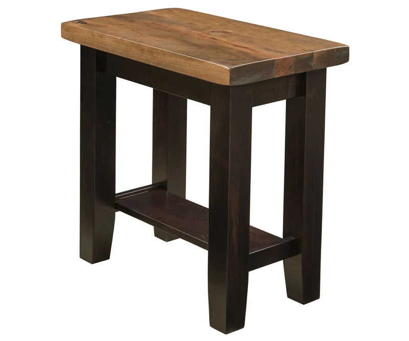 Plank Contemporary Chairside Table - Woodcraft Furniture