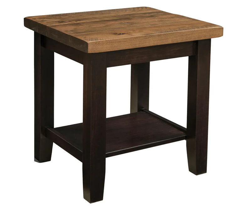 Plank Contemporary End Table - Woodcraft Furniture