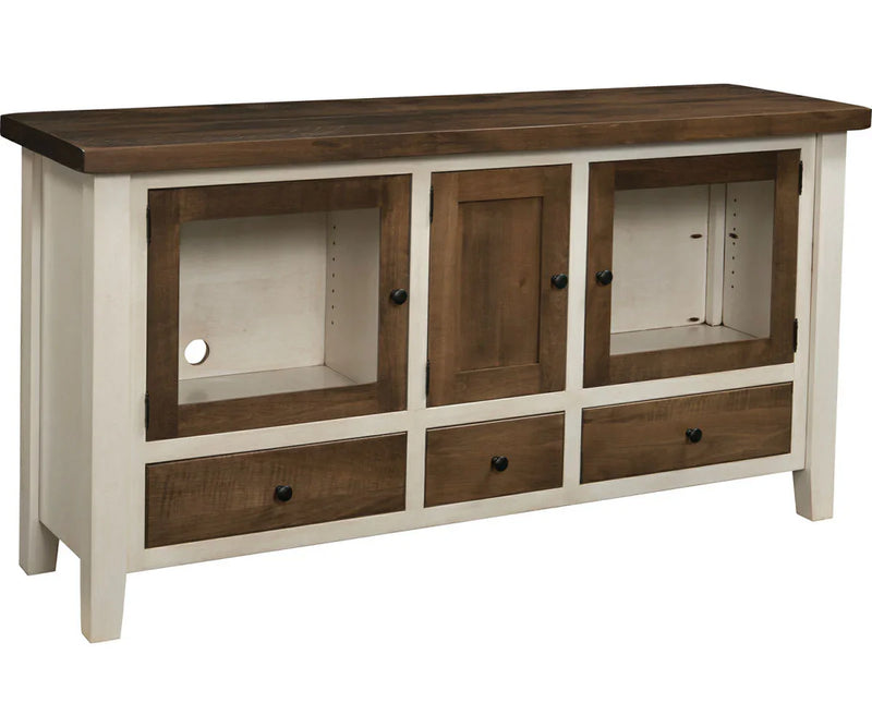 Plank Contemporary TV Console - Woodcraft Furniture