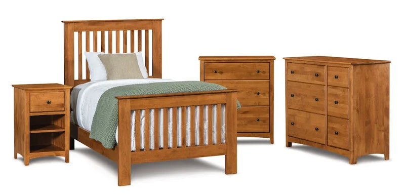Alder Shaker Generations Workstation - Woodcraft Furniture