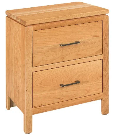 Maverick 2 Drawer Nightstand - Woodcraft Furniture