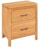 Maverick 2 Drawer Nightstand - Woodcraft Furniture