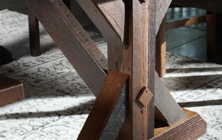 Stretford Trestle Table - Woodcraft Furniture