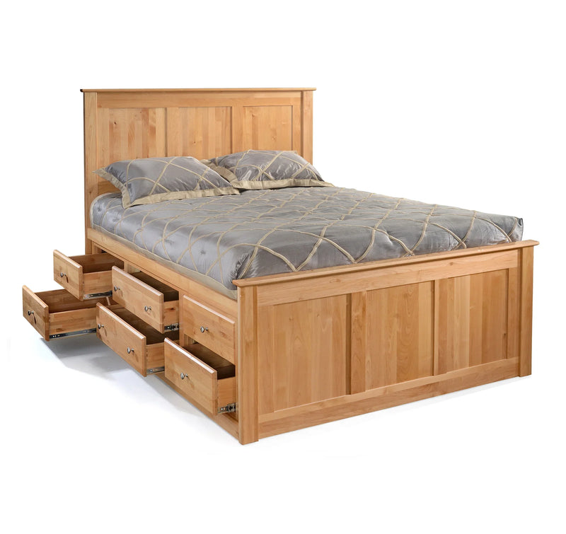 Alder 12 Drawer Chest Bed - Woodcraft Furniture