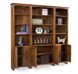 Alder Shaker Bookcase Wall Unit - 86" Wide