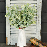 550326-18.5in Bush-Flocked Evergreen Ash Leaves