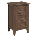 Mckenzie Narrow 3 Drawer Nightstand - Woodcraft Furniture 