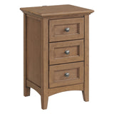 Mckenzie Narrow 3 Drawer Nightstand - Woodcraft Furniture 