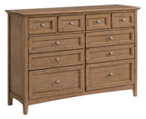 Mckenzie 10 Drawer Dresser - Woodcraft Furniture 