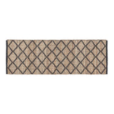 · REDEARTH · Jute Cotton Area Rug - 2'x6' Rectangular Rug, Sustainable Handwoven, Non-Shedding, Soft & Durable – Reversible, Neutral Tones for Home Décor in Living Room, Dining Room, Bedroom