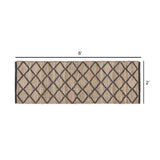 · REDEARTH · Jute Cotton Area Rug - 2'x6' Rectangular Rug, Sustainable Handwoven, Non-Shedding, Soft & Durable – Reversible, Neutral Tones for Home Décor in Living Room, Dining Room, Bedroom
