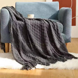 Knitted Throw Blanket, Soft and Cozy Throw Blanket 50x60"
