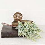 550326-18.5in Bush-Flocked Evergreen Ash Leaves