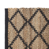 · REDEARTH · Jute Cotton Area Rug - 2'x6' Rectangular Rug, Sustainable Handwoven, Non-Shedding, Soft & Durable – Reversible, Neutral Tones for Home Décor in Living Room, Dining Room, Bedroom