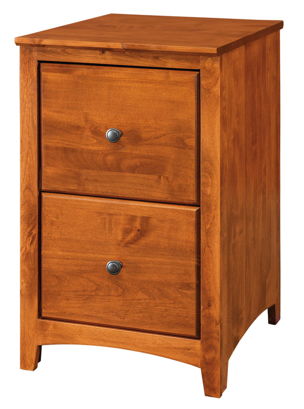 Modular File Set Woodcraft Furniture | Alder Modular File Cabinet