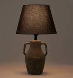 Grey Ceramic Lamp w/Shade