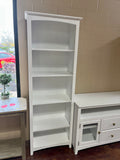 Clearance - White Bookcase TV Stand