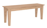 Shaker Leg Bench - Woodcraft Furniture 