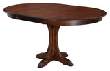 Mary Pedestal Table & Bradley Chair Dining Set - Woodcraft Furniture 