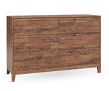 elite Woodworking 6 drawer dresser modern sleek design solid wood American made custom finished