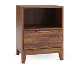 elite Woodworking 1 Drawer nightstand bedside table solid wood American made modern