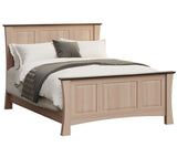 solid wood bed frame available in twin full queen or king platform options available American made custom finished