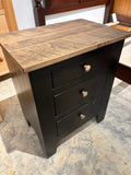 Clearance - Lincoln 3 Drawer Nightstand