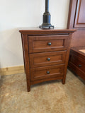Clearance - McKenzie 3-Drawer Wide Nightstand