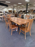Clearance - Live Edge Tifton Trestle Table Set