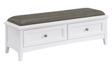 Mckenzie 2 Drawer Bench - Woodcraft Furniture 