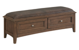 Mckenzie 2 Drawer Bench - Woodcraft Furniture 