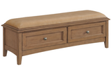 Mckenzie 2 Drawer Bench - Woodcraft Furniture 