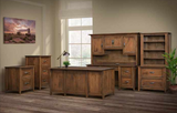 Ventura Single Pedestal Desk - Woodcraft Furniture 