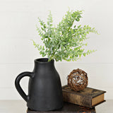 550335-18in Bush-Flocked soft touch Fern,Spring Floral