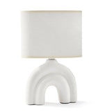 Crmc Lamp White w/White Shade
