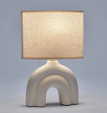 Crmc Lamp White w/White Shade