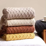 Knitted Throw Blanket, Soft and Cozy Throw Blanket 50x60"