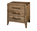 Sandalwood 3 Drawer Nightstand