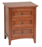 Mckenzie 3 Drawer Nightstand - Woodcraft Furniture 