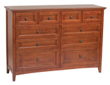 Mckenzie 10 Drawer Dresser - Woodcraft Furniture 